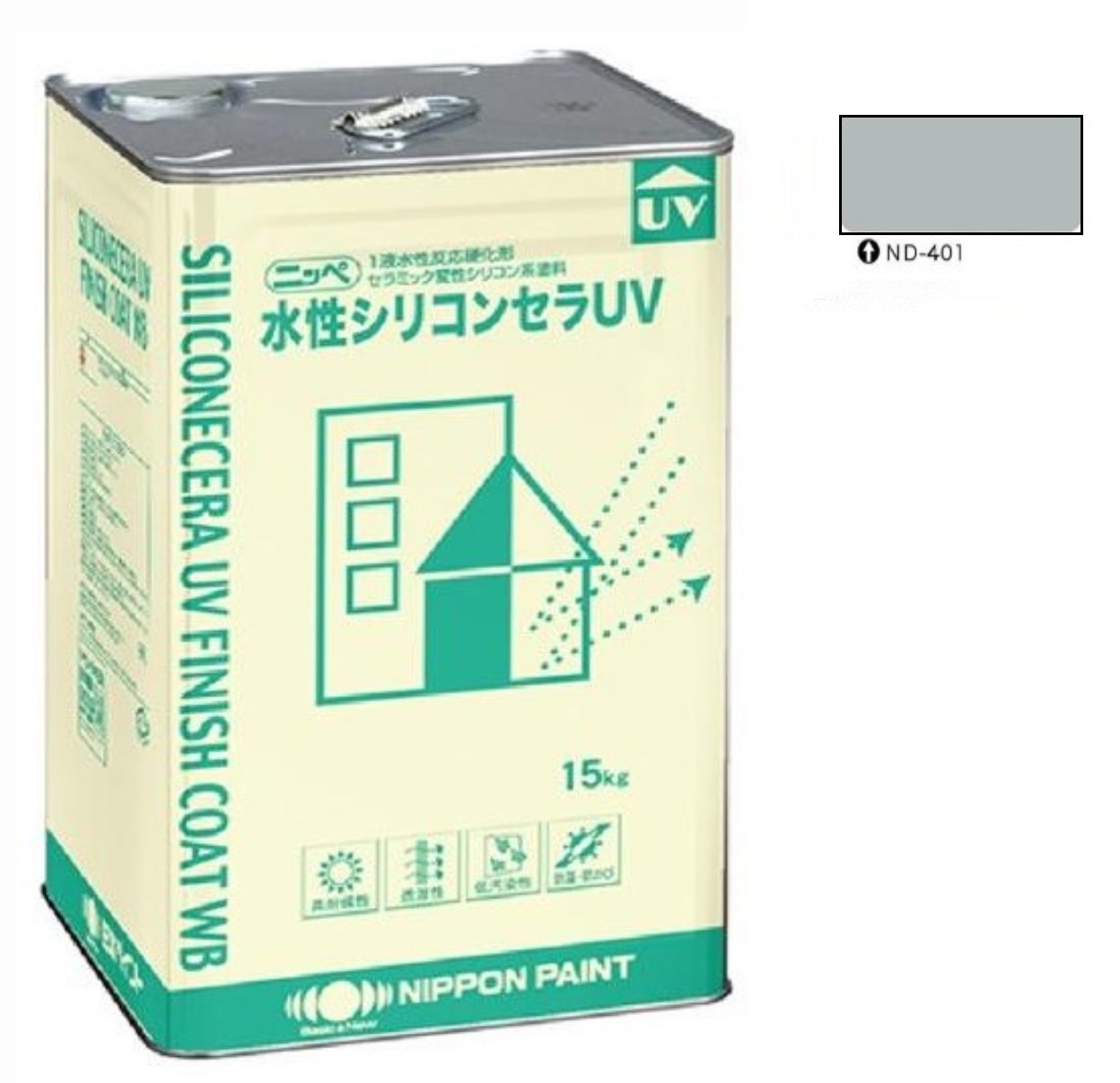 水性シリコンセラUV ND-401 15kg 【日本ペイント】