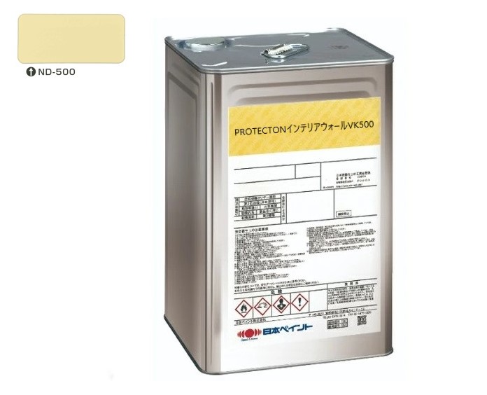 ＰＲＯＴＥＣＴＯＮインテリアウォール　VK500　ＮＤ－５００　15kg【日本ペイント】室内塗料　ウイルス対策　上塗　淡彩