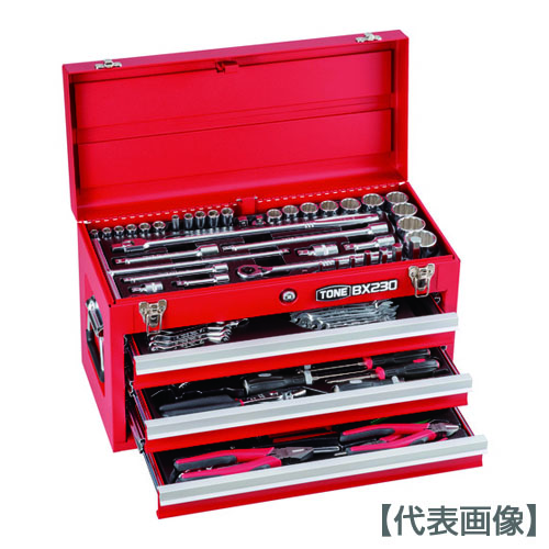 ＴＯＮＥ 保全用手道具仕掛ける 物の具仕掛ける 差込角９．５粍 １２．７粍 ８６点仕掛ける しろがね色（TSX950SV）337-8390【ＴＯＮＥ（株）】