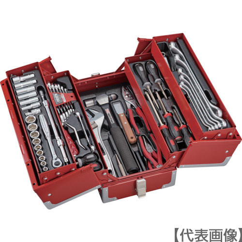 ＴＯＮＥ　整備用工具セット　ツールセット（オートメカニック用）　レッド　６１点セット（TSA3331）325-6723【ＴＯＮＥ（株）】 42,117円