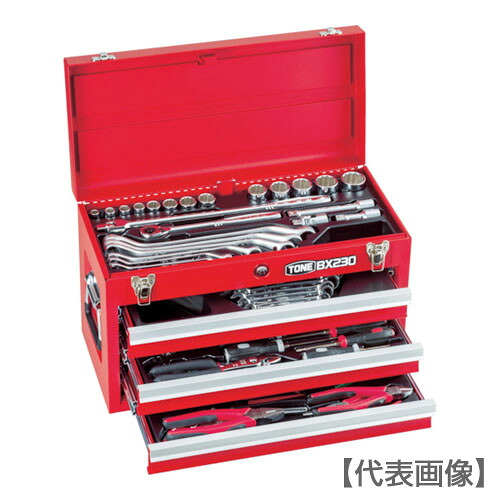 ＴＯＮＥ　整備用工具セット　ツールセット　差込角１２．７ｍｍ　６２点セット　マットブラック（TSS450BK）337-8357【ＴＯＮＥ（株）】｜ペイントオール