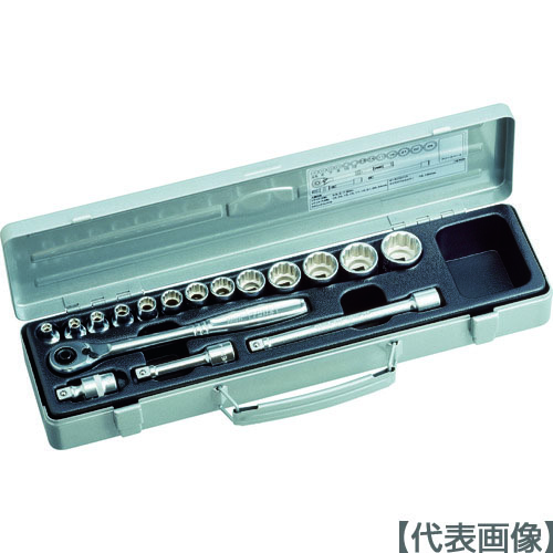 ＴＯＮＥ ソケット鍵仕掛ける 差込角９．５粍 １７点仕掛ける ６角（５．５粍～） １２角（1570M）116-5518【ＴＯＮＥ（株）】