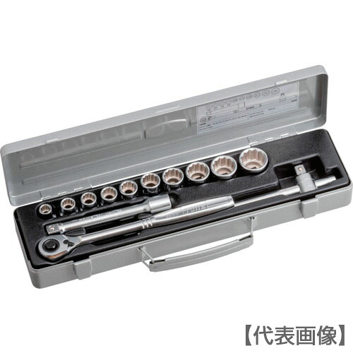 TONE ソケットレンチセット 差込角12.7mm 13点セット(800M)116-5747【TONE(株)】|ペイントオール