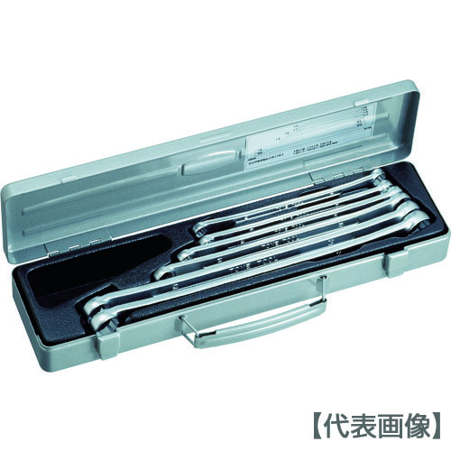 TONE ロングめがねレンチセット(15°)(M156)120-0283【TONE(株)】|ペイントオール