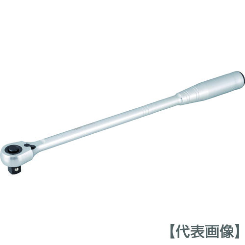 TONE ロングラチェットハンドル(中空・ホールドタイプ) 歯数72枚 差込角12.7mm 全長375mm(RH4HWL)818-8763【TONE(株)】