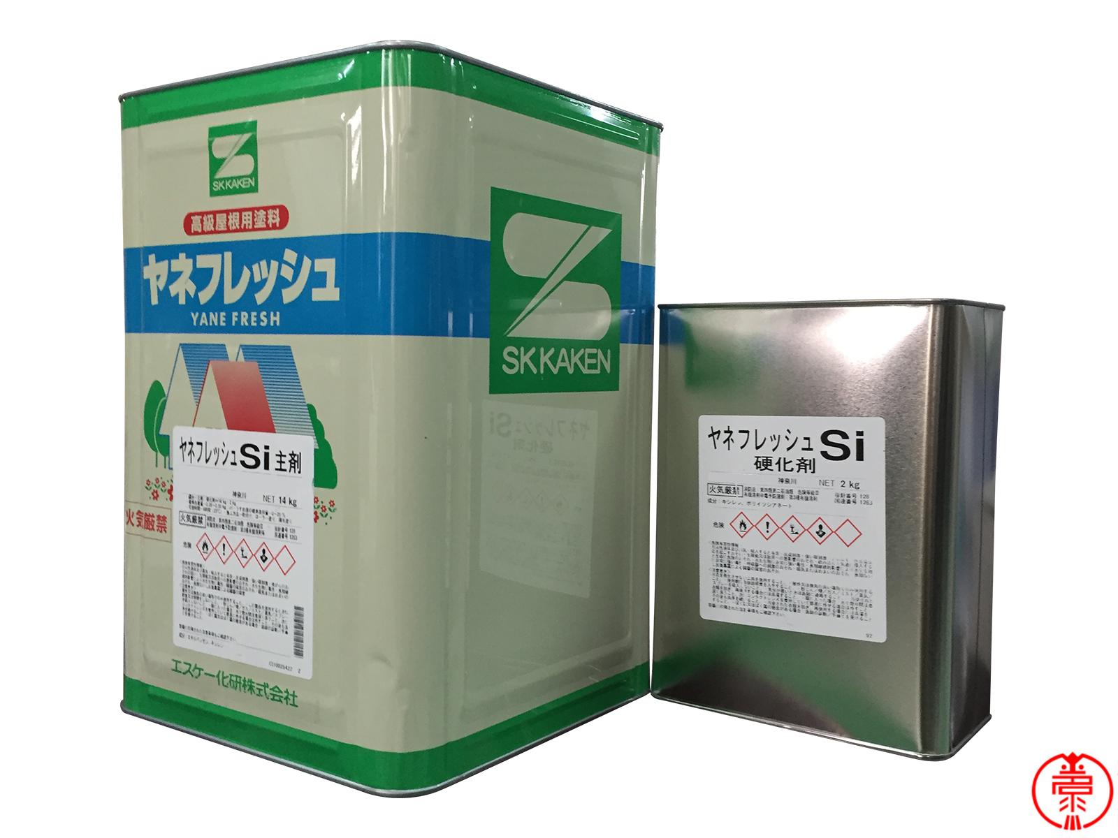 楽天市場】ヤネフレッシュSi 標準色 つや有り 16kgセット 屋根用