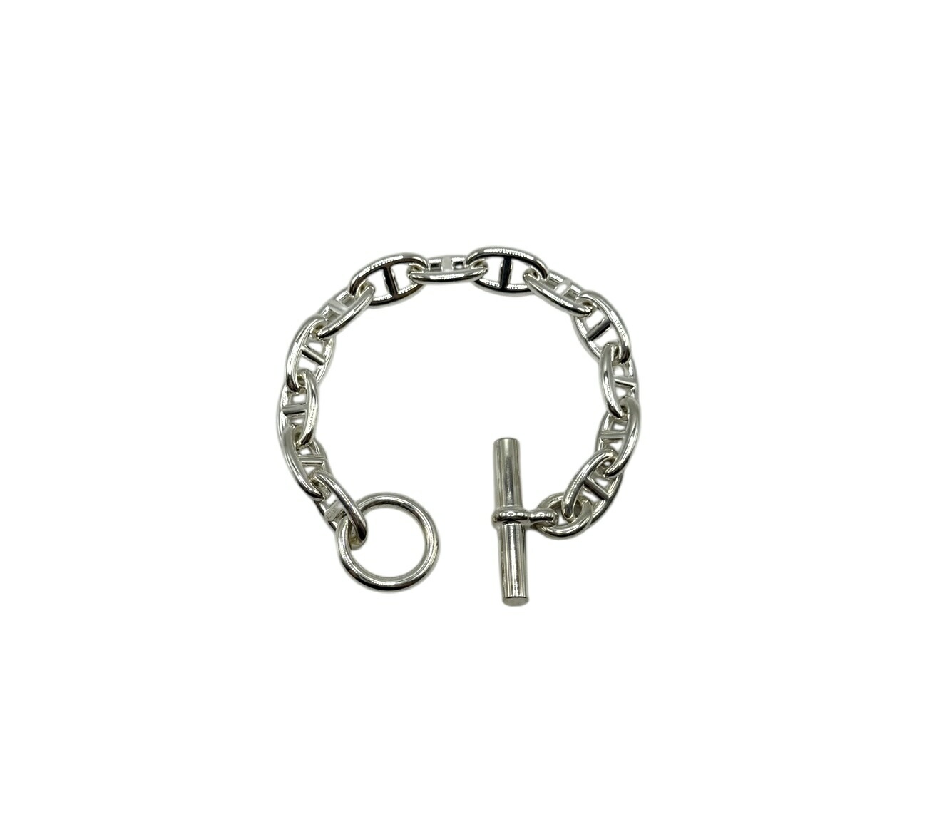 Hermès シェーヌダンクル 筆記体 GM13 エルメス シルバー マルジェラ