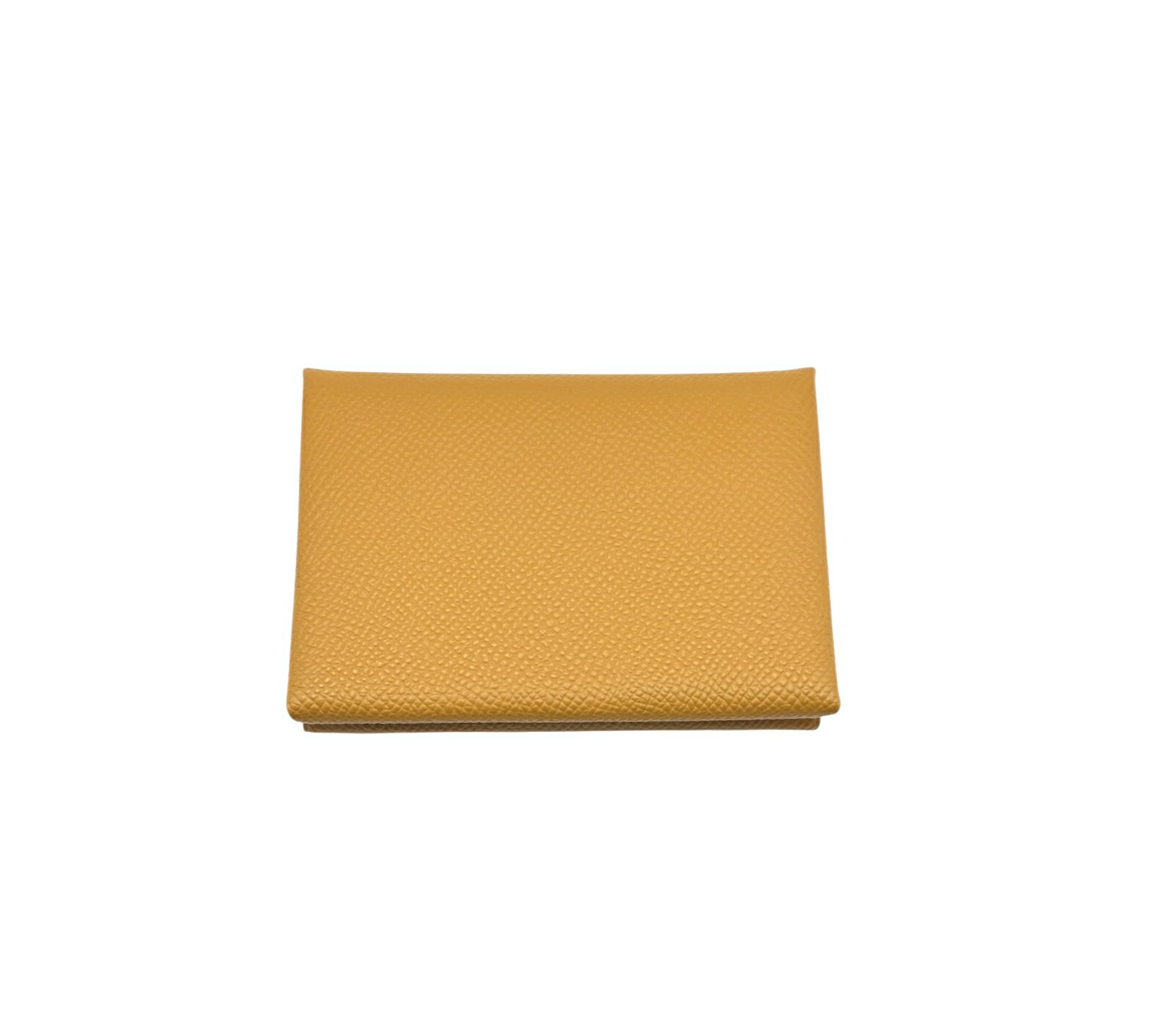 【美品】HERMES エルメス カルヴィ デュオ コインケース 財布 ヴォーエプソン ゴールド シルバー金具 B刻印