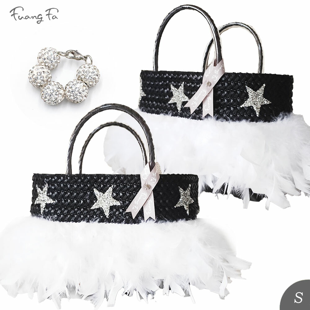 楽天市場】【Fuang fa】ファンファ・羽根＆かごバッグ（スタッズダブル