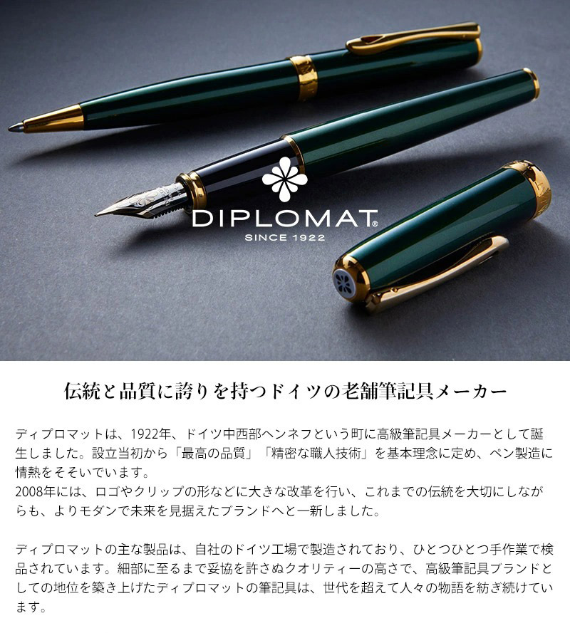 楽天市場 公式 正規販売店 ディプロマット Diplomat ボールペン トラベラー ブラックラッカー 筆記具 Pellepenna