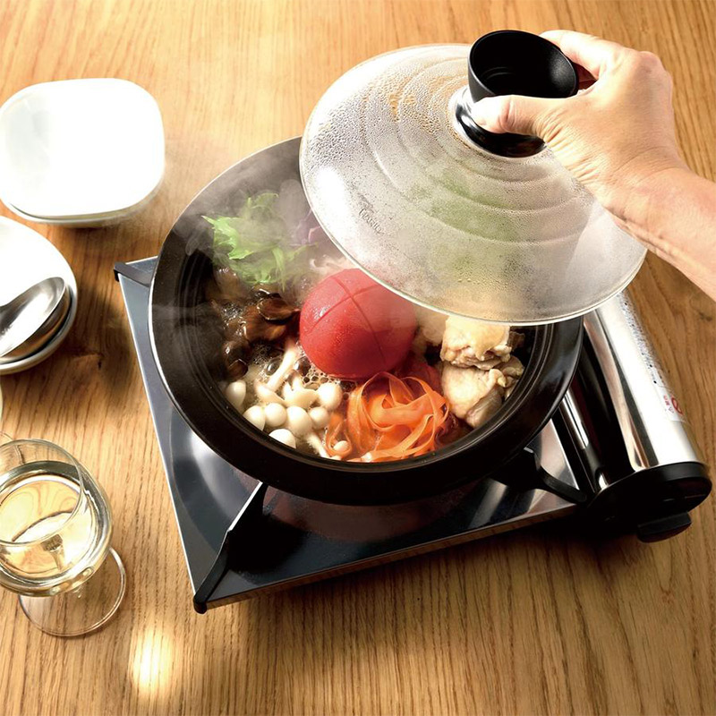 楽天市場 Hario ハリオ フタがガラスの土鍋8号 Gdn 225 B Pellepenna