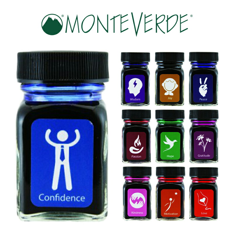 楽天市場】公式 モンテベルデ ミニボトルインク NOIR ノワール 全10