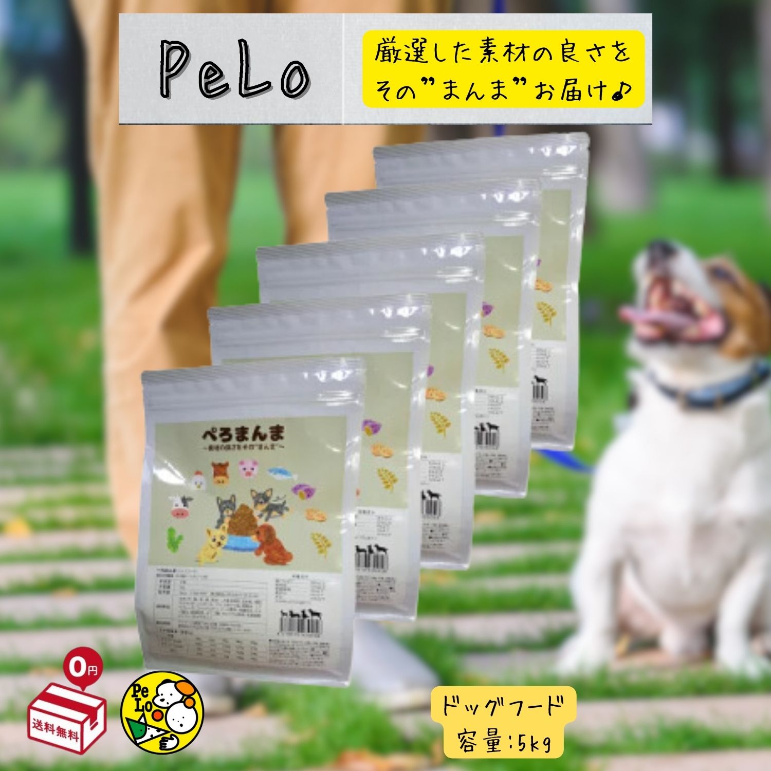ぺろまんま ドッグフード 全犬種 オールステージ用 無添加 ドライフード 国産 新鮮 子犬 シニア 5kg