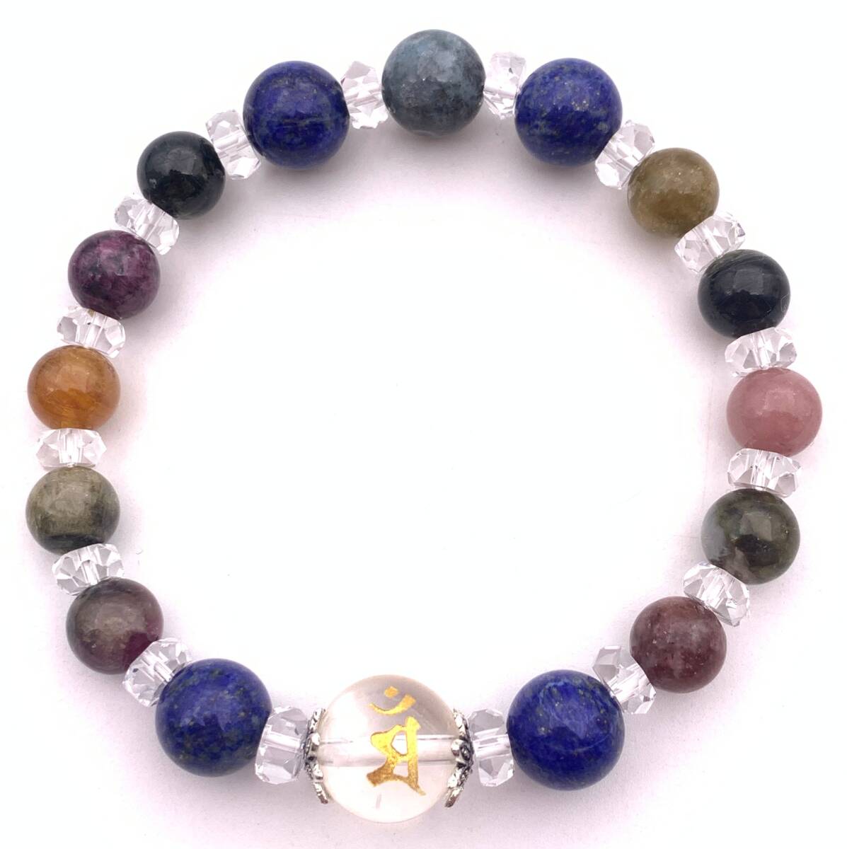 レピドライト×薔薇蝶々彫り アメジスト 天然石 パワーストーンブレスレット レピドライト×ディープ ローズクォーツ アメジスト ラブラド 天然石 蝶々