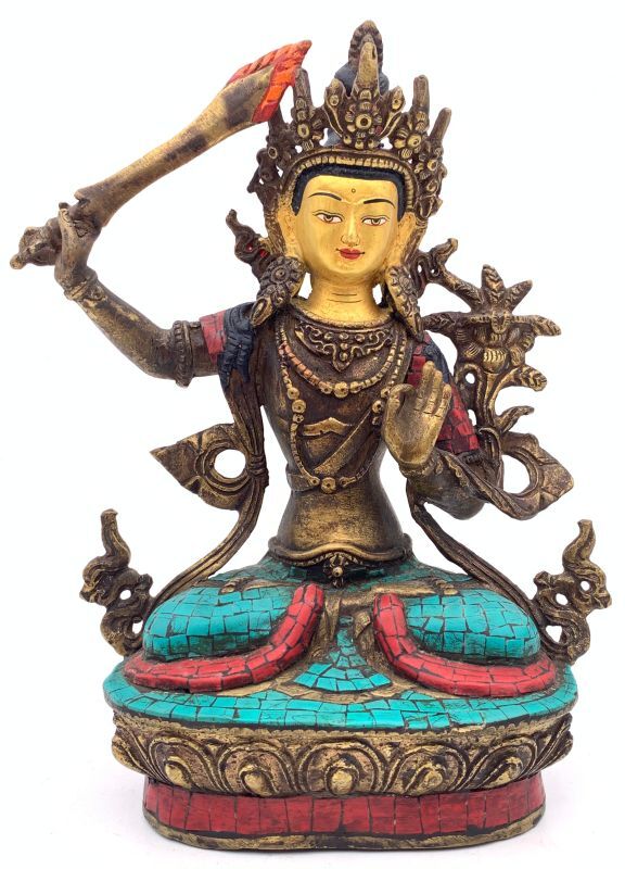 観音菩薩 仏像 聖観音菩薩 立像 6.0寸 飛天光背 八角台 桧木彩色 観世音