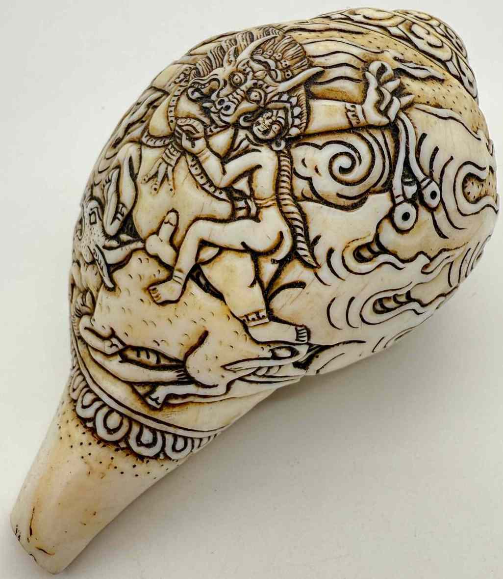 楽天市場】◇チベット密教法具 法螺貝（シャンカ）白傘蓋仏頂