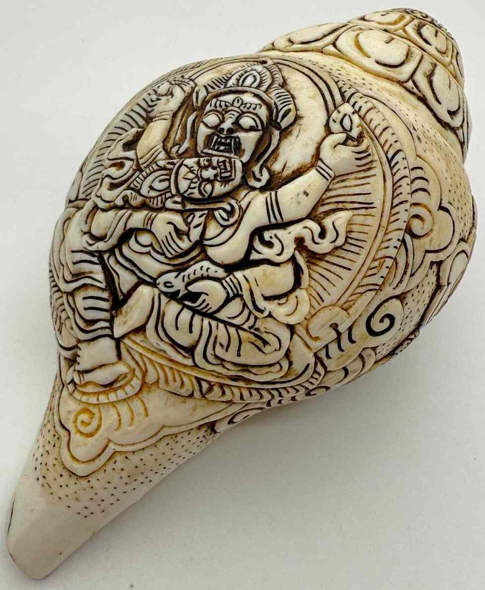 楽天市場】◇チベット密教法具 法螺貝（シャンカ）ヤマーンタカ（大