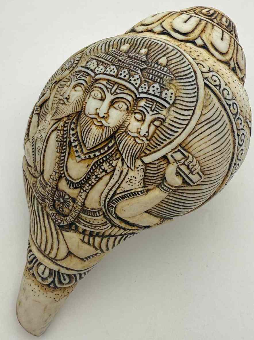 楽天市場】チベット密教法具 法螺貝（シャンカ）チティパティ-1 : PEMA