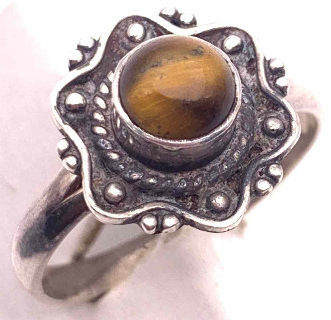 楽天市場】ブルータイガーアイ 虎目石 シルバーリング【受注製作】指輪