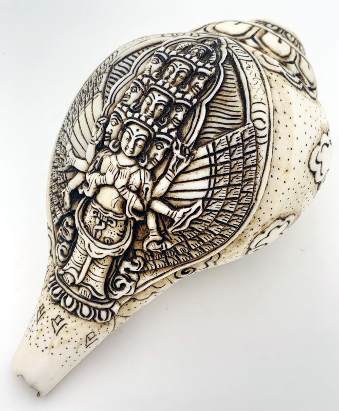 楽天市場】◇チベット密教法具 法螺貝（シャンカ）ブッダ 釈迦如来