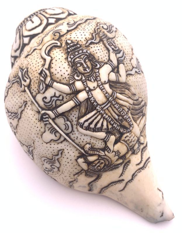 楽天市場】チベット密教法具 法螺貝（シャンカ）チティパティ-1 : PEMA