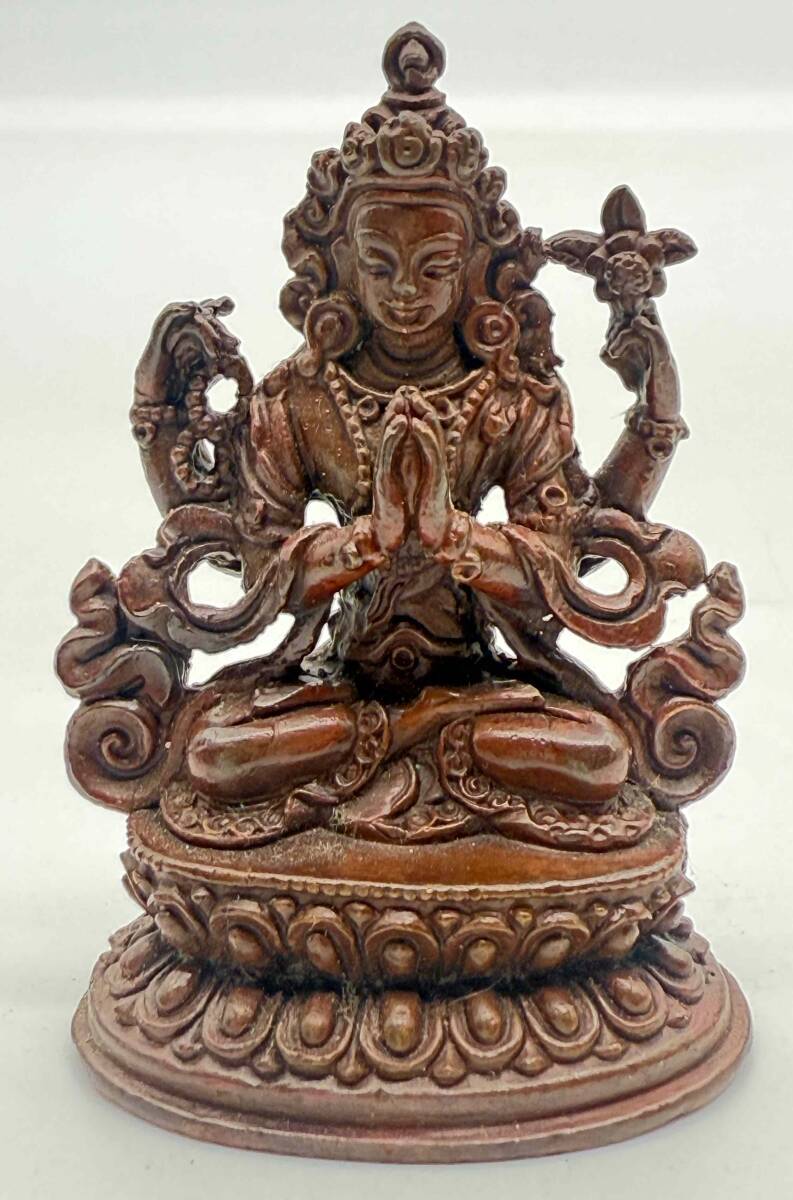 楽天市場】ネパール 真鍮 六字咒観音菩薩 6インチ / チベット 神様