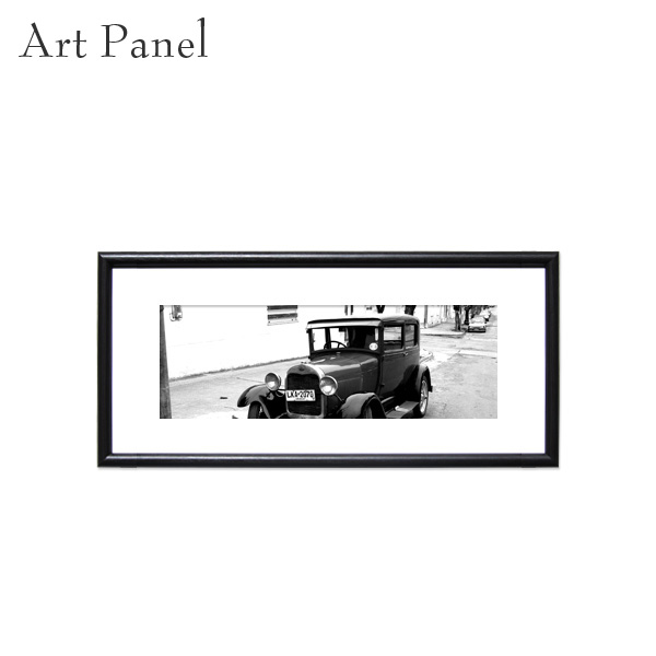 楽天市場】横長 絵画 モノクロ 車 レトロ クラシック モダン ポスター