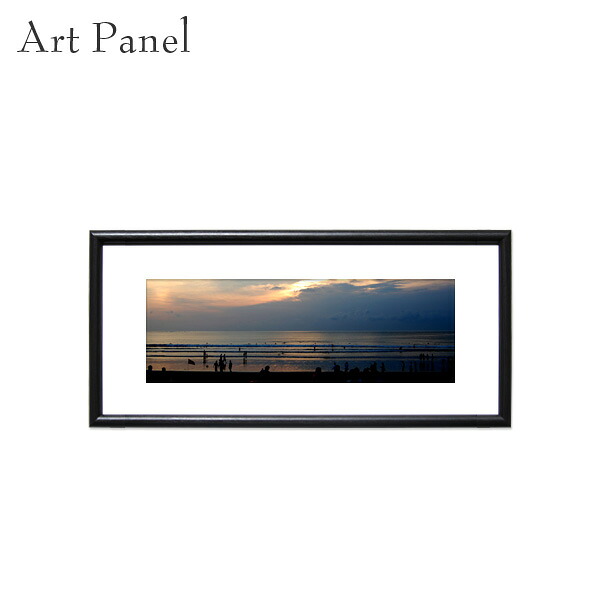 横長インテリア 海 バリ島 アート 風景 壁掛け 絵 おしゃれ 飾る 横長パネル 写真 オブジェ 玄関 モダン 壁面