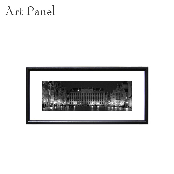 絵画 横長 モノクロ ブリュッセル グランプラス 広場 街 絵 写真 壁飾り 景色 風景 壁掛け アートパネル インテリア 玄関 ウォールデコ 飾り 壁絵 海外風景 ポスター モダン おしゃれ