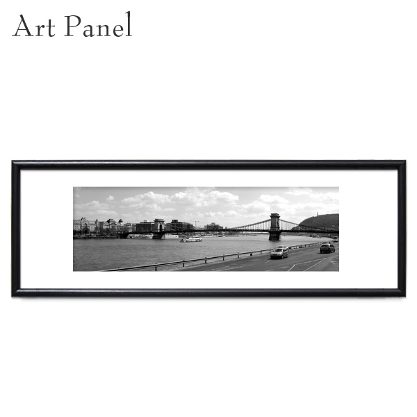 アート 横長 モノクロ ハンガリー 風景 写真 壁面 絵画 飾り オブジェ 壁アート おしゃれアート モダン