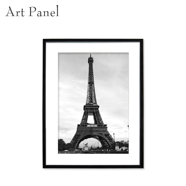 パネルアート モノクロ フランス パリ エッフェル塔 絵画 飾る 住宅 空間 お店 モデルルーム オブジェ 飾り ウォールデコ 装飾品 壁面 ディスプレイ モダン おしゃれな絵 ポスター
