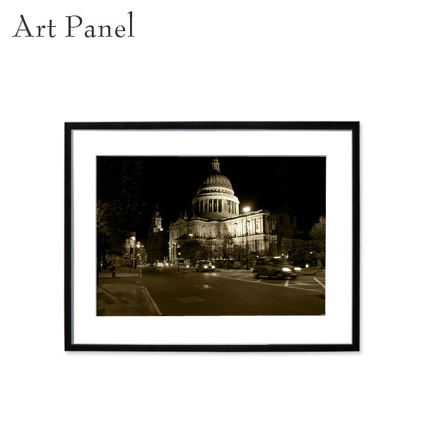 壁掛け アート ロンドン 写真 風景 パネル セピア フレーム付 インテリアアートパネル 街並み 絵画 ポスター