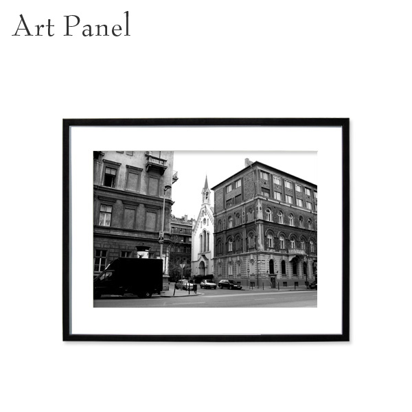 ブダペスト 街並み 風景アート モノクロ 景色 おしゃれ 絵画 室内 装飾 額縁 アートポスター 海外写真 ウォールデコ