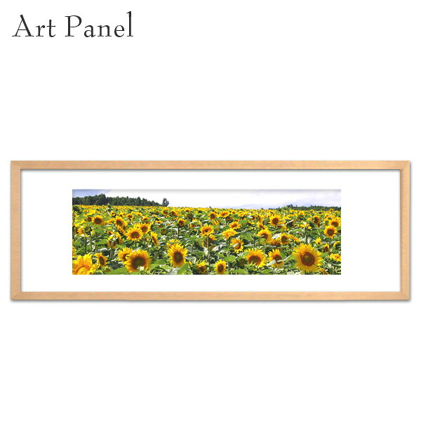 アートパネル 花 横長 絵画 向日葵 風景 フラワーパネル 写真 壁面 インテリア雑貨 飾り 壁掛け おしゃれ モダン 玄関 16,416円