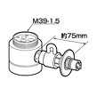 【パナソニック】 分かれ出る水栓 CB-SKF6