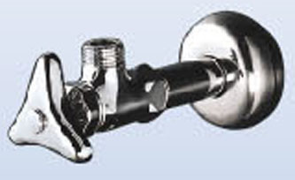 楽天市場】KVK,K6-P2,アングル型止水栓,呼び13mm(ハンドル式