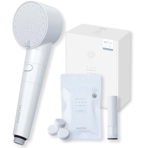 SALONIA シャワーヘッド サロニア シルバー　節水 ウルトラファインバブルさろにあ ミスト ヘアケア 送料無料