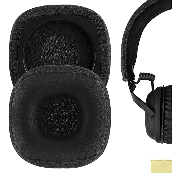 イヤーパッド QuickFit 互換性 パッド マーシャル Marshal Major III Wired, Major III Bluetooth Wireless, MID ANC ヘッドホンに対応 パッド イヤー/イヤーカップ (プロテインレザ画像