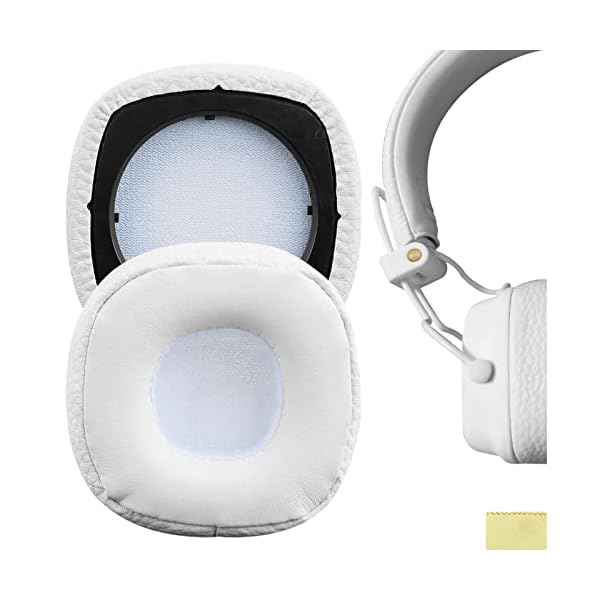 イヤーパッド QuickFit 互換性 パッド マーシャル Marshal Major III Wired, Major III Bluetooth Wireless, MID ANC ヘッドホンに対応 パッド イヤー/イヤーカップ (プロテインレザ画像