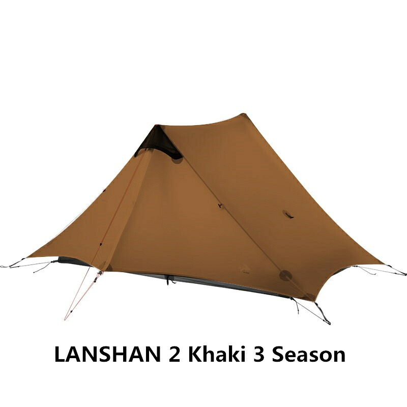 【海外発送】2021 FLAME'S CREED LanShan 2 人屋外超軽量キャンプテント 3 シーズンプロフェッショナル 15D シルニロンロッドレステント|ぺんぎんや