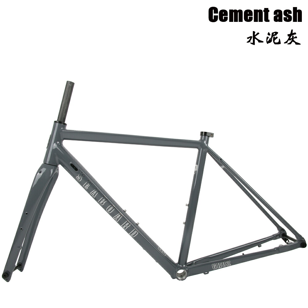 Seaboard ロード自転車フレーム GR02 グラベルオフロードディスクブレーキアルミ合金フレーム、カーボンフォーク付き 700C シリンダーシャフト｜ぺんぎんや