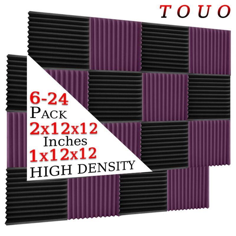 TOUO 6-24 パックスタジオ音響フォーム音楽スタジオ防音シートノイズ吸音フォーム KTV ルーム分離ドア壁パネル