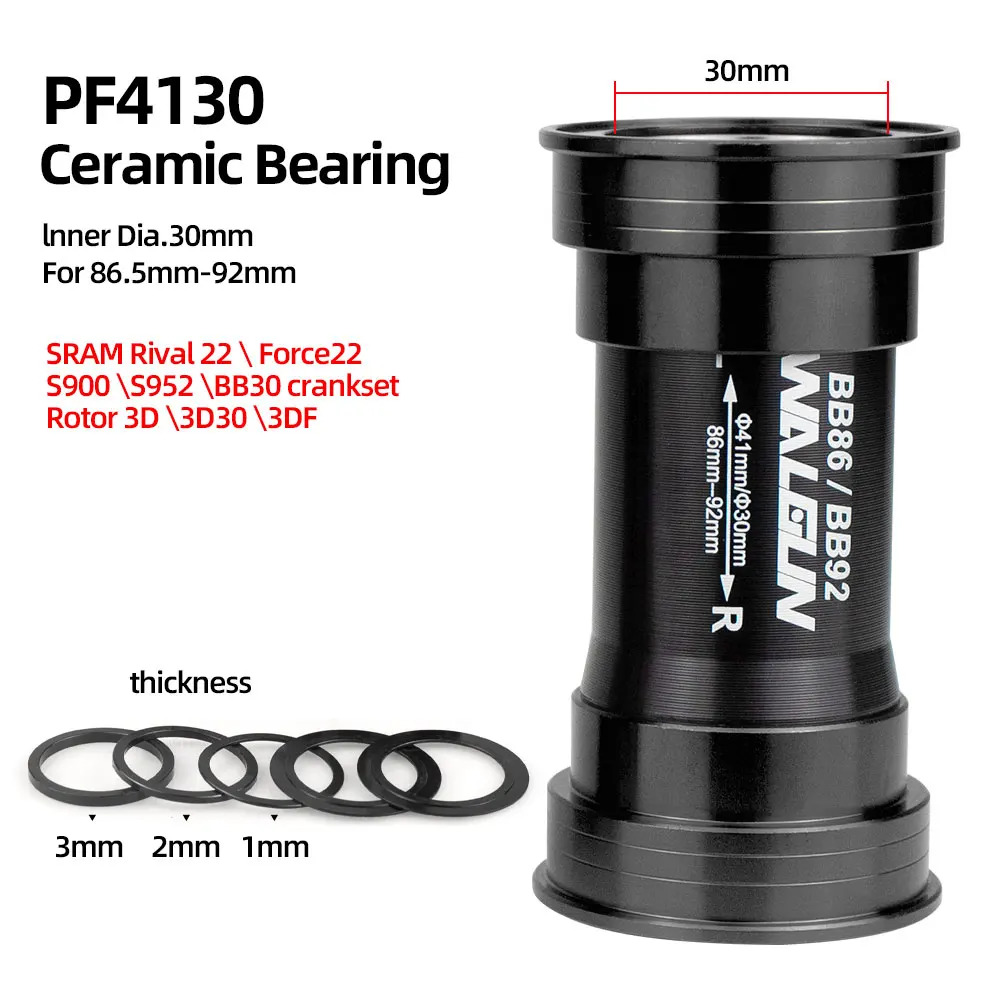 BB86 BB92 プレスフィット自転車ボトムブラケットセラミック BB MTB ロード PF4124 PF4130 PF41 41 ミリメートル 24 ミリメートル 30 ミリメートル 29 ミリメートルシェル自転車クランク部品|ぺんぎんや
