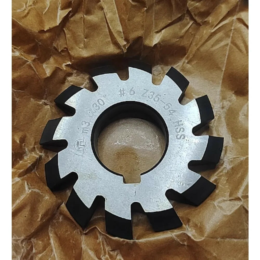 レコード盤フライス、歯車フライス、インボリュートスプラインフライス M1 M1.25 M1.5 M2 M2.5 M3 M3.5 M4 30度 NO.1-NO.8