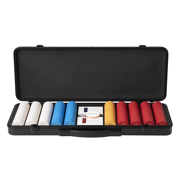 Godel テキサスホールデム用セラミックポーカーチップセット, 500枚 (無印), 39粍 10g, ＦＲＧ製高