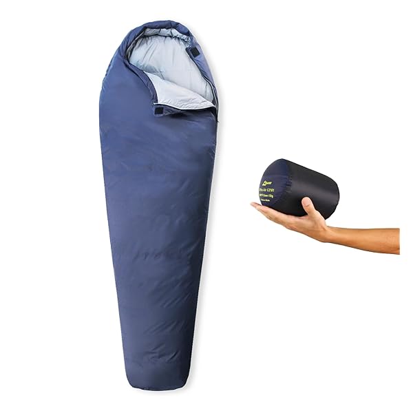 ダウンウルトラエアマミースリーピングバッグ 0.45kg、20°C-6°C、700フィル力強さ、3時季