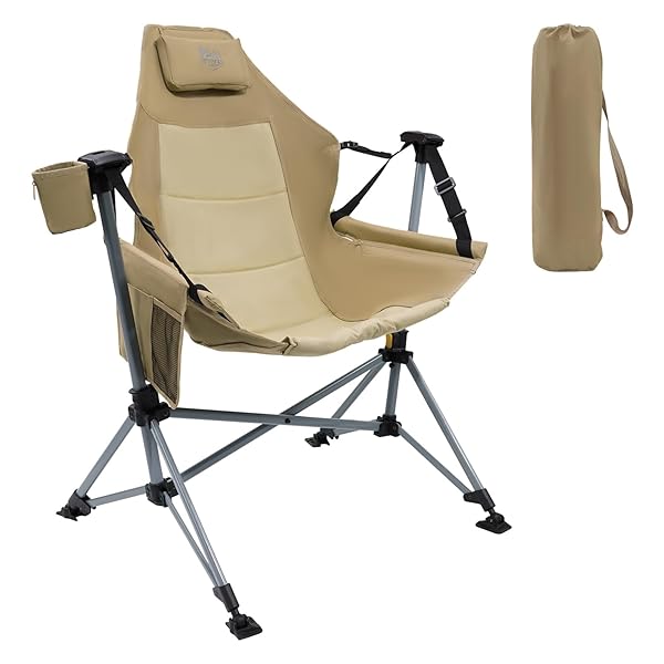 ハンモックチェア アウトドア チェア リクライニング 耐荷重180kg オートロック機能 ゆらゆら|ぺんぎんや