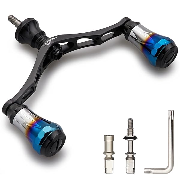 V2.0 95mm リール ハンドル 8色 シマノ ダイワ 通用 スピニングリール用 70航空アルミ製 Aurora Seri