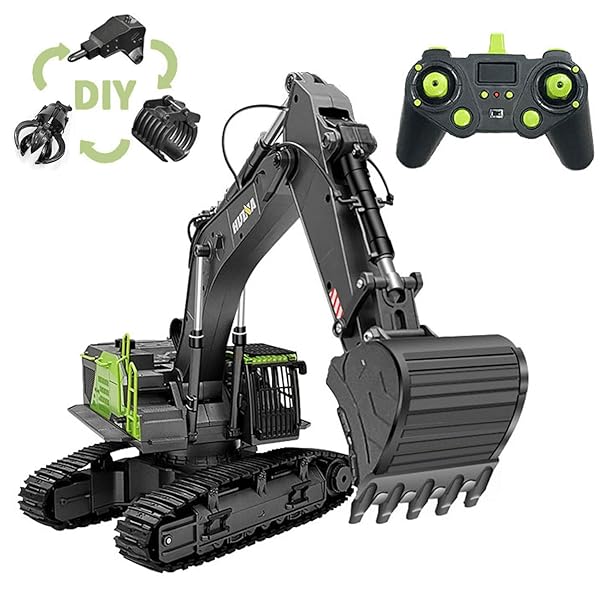 ショベルカー ラジコン 令和二年9月最新型 アロイ版 RCショベルカー ラジコン 発掘作業機 2.4GHz無線電話