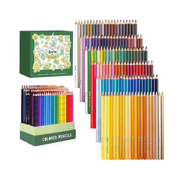 色鉛筆 126色、成年者の塗り絵色鉛筆、挿し画図案化、絵を描くこと、落書きに至適、末たのもしい色とク その他-日用品雑貨・文房具・手芸